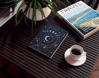 Diario de fases lunares / Rastreador del ciclo celestial / Diario de brujería / Rastreador de hábitos / Astrología