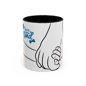 Fathers Day Gifts| Accent Coffee Mug (11, 15oz) Happy Fathers Day | Gifts For Fathers Day | Dads Favourite Coffee Mugs