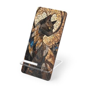 Stained Glass Cat Phone Stand |Smartphones Display Stand|Back To School
