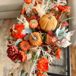 Fall Table Decoration for Halloween, Halloween Gift for Home, Autumn Decor with Pumpkins for Living Room image 10