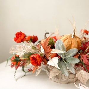 Fall Table Decoration for Halloween, Halloween Gift for Home, Autumn Decor with Pumpkins for Living Room image 3