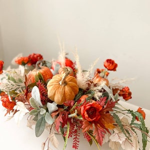 Fall Table Decoration for Halloween, Halloween Gift for Home, Autumn Decor with Pumpkins for Living Room image 8