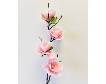 31” Magnolia branch, Pink magnolia branch