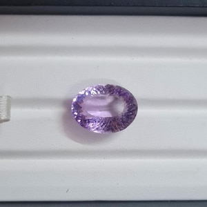 Faceted Oval Amethyst Gemstone: 19 CT Loose Stone, 20x15 MM