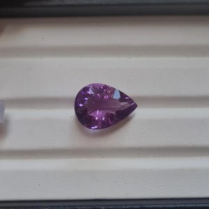 Natural Amethyst Faceted Gemstone 20X15 MM Pear Amethyst Unique Cutting Loose Stone 15 CT Purple Amethyst Cut Stone