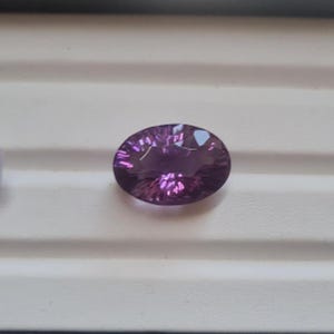 Natural Amethyst Faceted Gemstone 21X15 MM Oval Amethyst Unique Cutting Loose Stone 18 CT Purple Amethyst Cut Stone