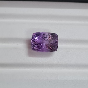 Faceted Amethyst Gemstone: 15 CT Rectangle Cut Stone, 17x12 MM