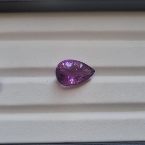 Natural Amethyst Faceted Gemstone 18X12 MM Pear Amethyst Unique Cutting Loose Stone 8.5 CT Purple Amethyst Cut Stone