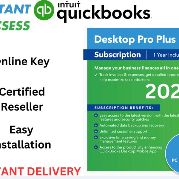 Quickbooks Pro Desktop 2023 Etsy