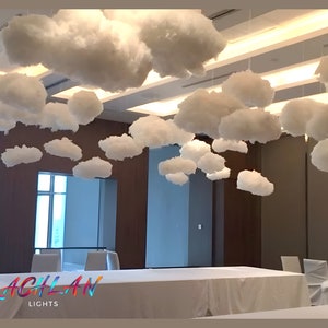 DIY Indoor Clouds  Hanging clouds, Handmade home decor, Paper