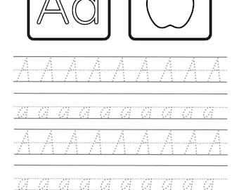 Fun ABC Tracing and Coloring for Kids / Tracing Printable Download for Pre-K & Kindergarten / Handwriting Practice