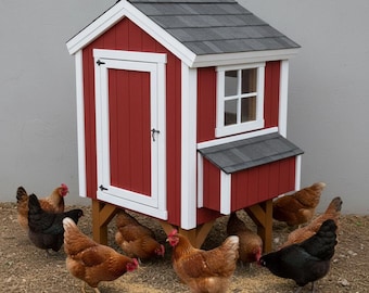 4' x 4' Raised Chicken Coop Plans – DIY Build (PDF)