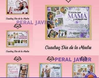 10 Designs - Mother's Day Templates, for poster - PNG Box + Editable PSD for Mom