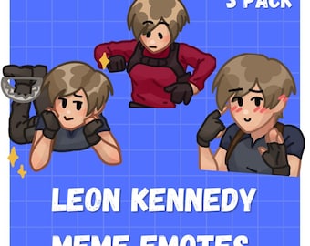 Leon Meme Animated Emotes [3 PACK]