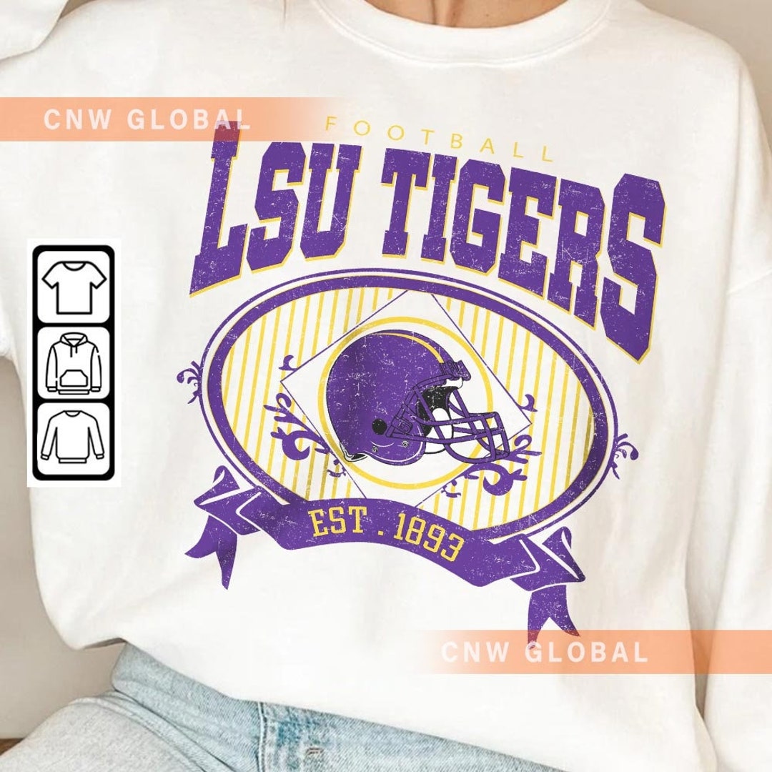 LSU Merch Football Shirt Tygee Hill Tigers Vintage 90s Etsy