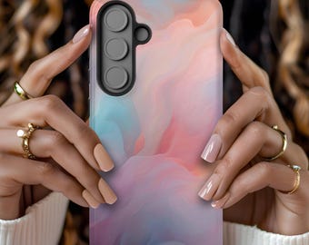 Pastel Dreamwave Abstract Galaxy Case Soft Fluid Art for Samsung S25 S24 S23 S22 S21 S20 Ultra Plus FE