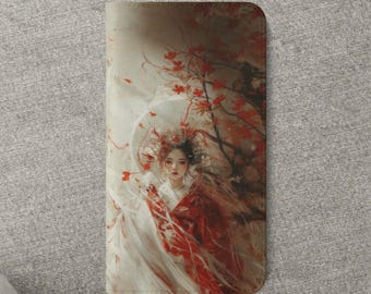 Amaterasu Wallet Case Japanese Sun Goddess Art iPhone 16 15 14 13 12 11 Samsung Galaxy S25 S24 S23 S22 S21