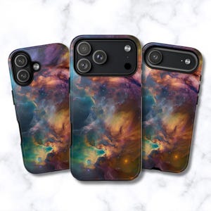 宇宙星雲柄スマホケース｜宇宙好きのためのカラフルな銀河宇宙アートギフト｜iPhone 17 16 15 14 13 MagSafe対応