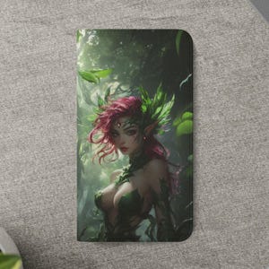 Forest Fairy Wallet Case Nature Spirit Fantasy Art iPhone 16 15 14 13 12 11 Samsung Galaxy S25 S24 S23 S22 S21