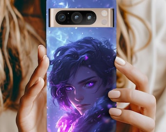 Lila Sorcerer Pixel Handyhülle mystische Magie Kunst für Google Pixel 9 8 7 6 4 3 2 1 Pro XL A Series