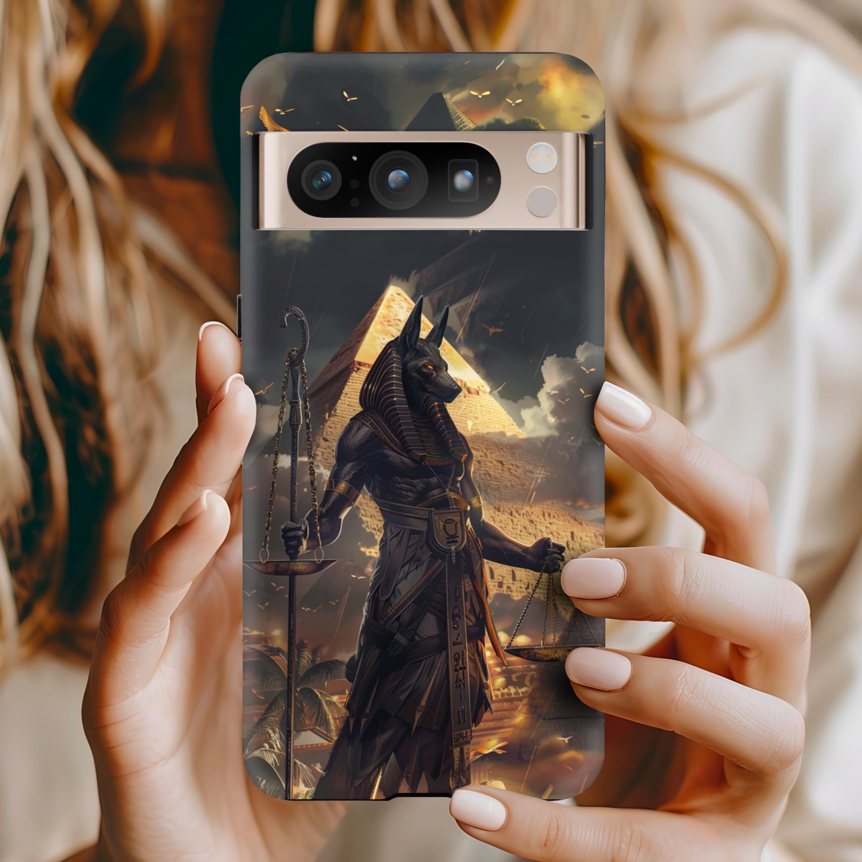 Anubis Pixel Case Egyptian God Ancient Egypt Mythology for Google Pixel 9 8 7 6 5 4 3 2 1 Pro XL A Series