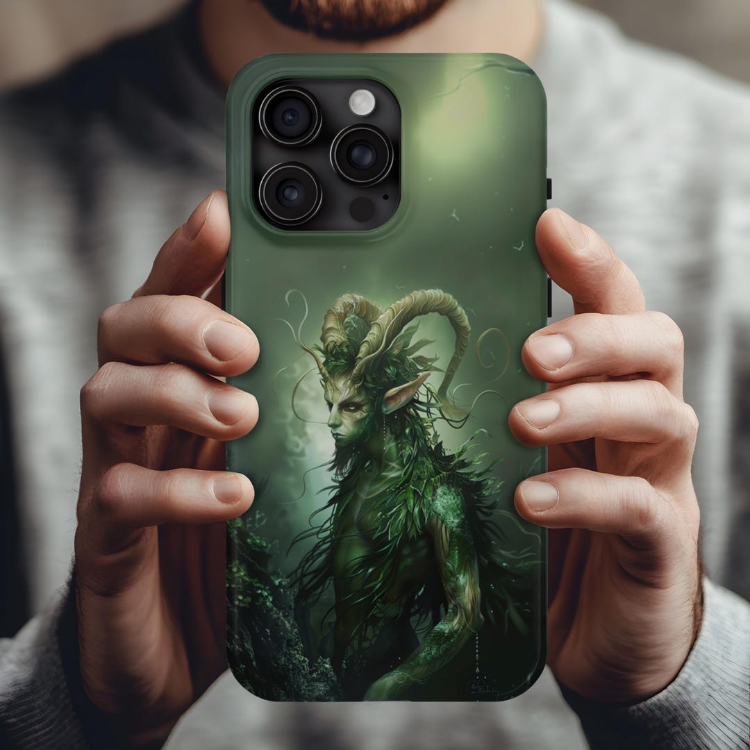 Emerald Forest Spirit iPhone Case Fantasy Art for iPhone 17 16 15 14 13 ...