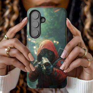 Cyberpunk Sniper Galaxy Hülle Futuristisches Taktisches Art für Samsung S25 S24 S23 S22 S21 S20 S10 Ultra Plus FE