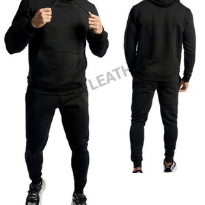 Black plain joggers best sale
