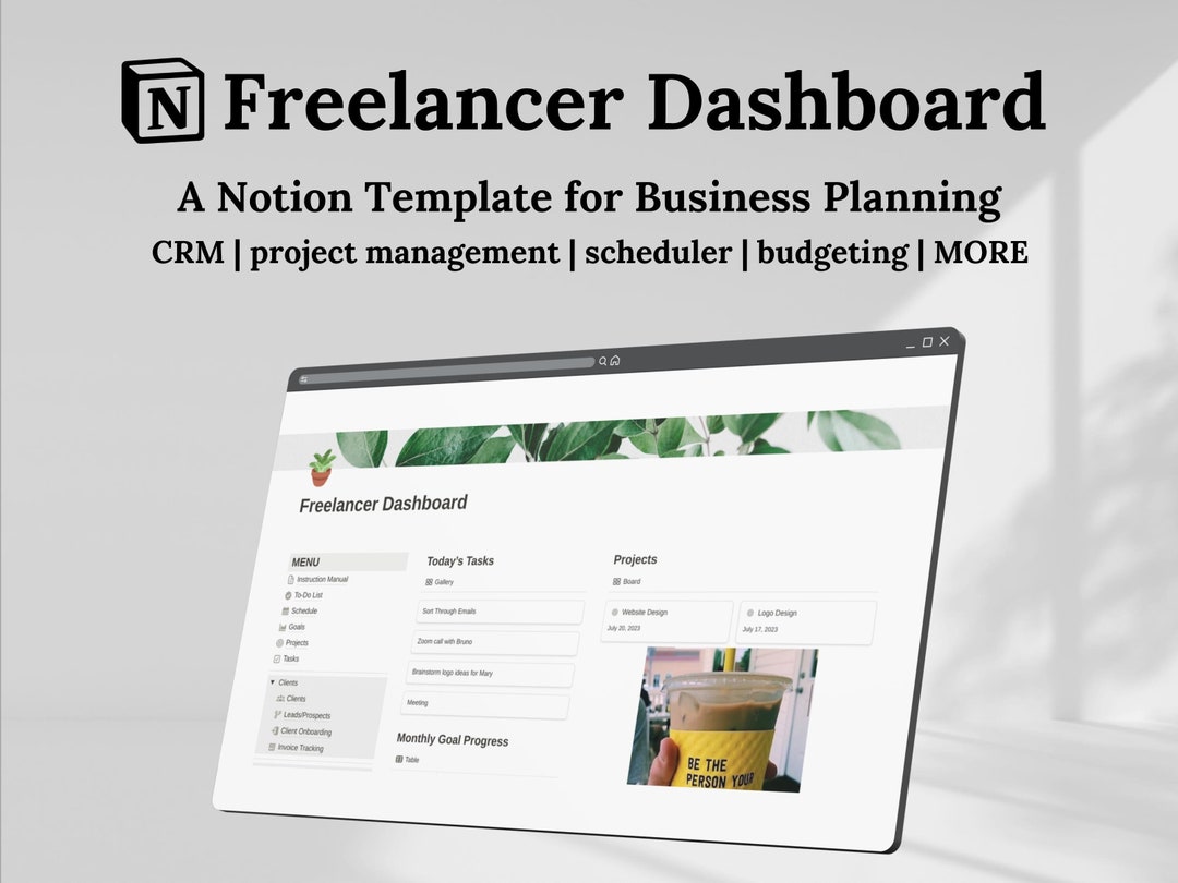 Notion Template for Freelancers, Project Management, Client Tracker ...