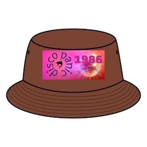 Bob disco rétro, chapeau vintage 1986, accessoire de festival de musique, protection solaire d&#39;été, chapeau de plage
