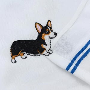 Corgi - Toalla de cocina Dog Mama, diseño de bordado a máquina para mascotas, proyectos ITH (Simplemente en el aro) imagen 2