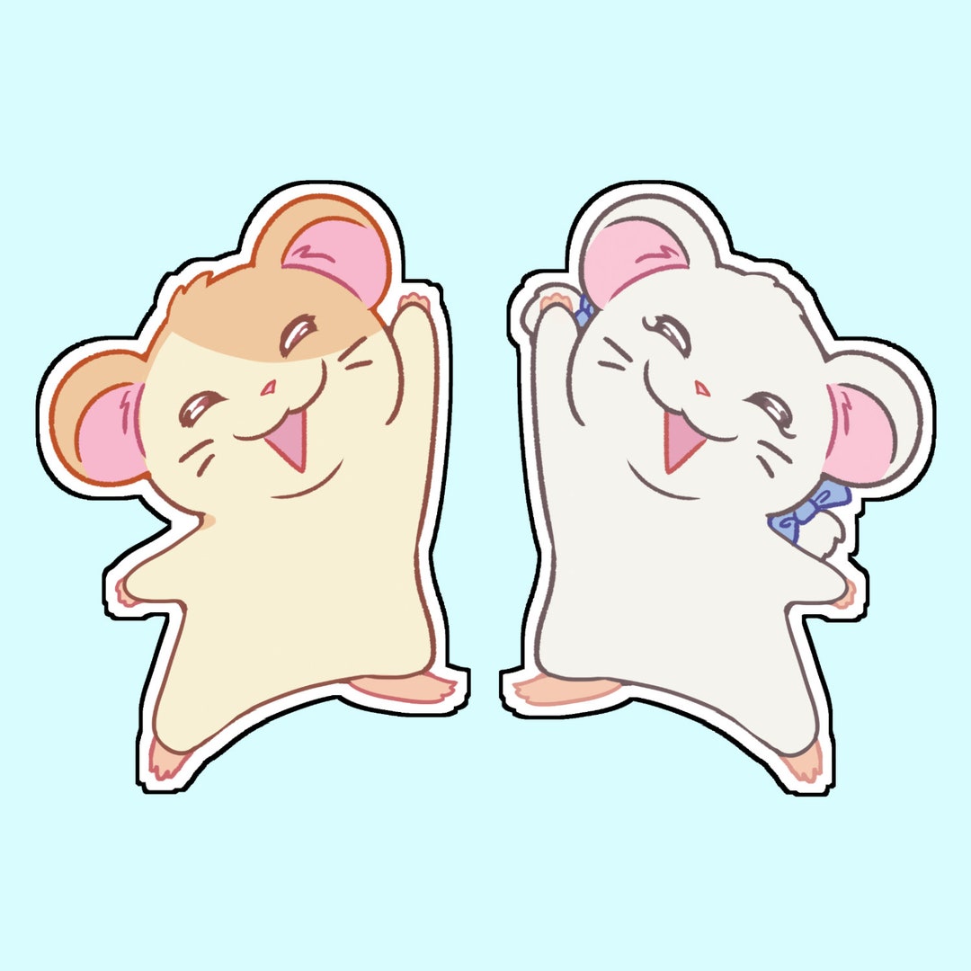 Hamtaro Bijou Matching Sticker Set 2.5" - Etsy