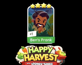 Ben's grap met Monopoly_Go 4-sterrenstickers - Happy Harvest-album
