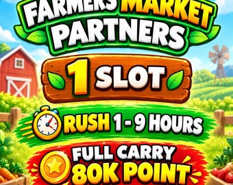 FARMERS MARKET Partners Event Monopoly GO Rush 1 Slot - Full Carry 80K Point Goedkoopste