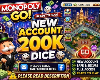 Monopoly_Go New Account 200K dobbelstenen: snelle reactie