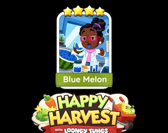 Blauwe meloen Monopoly_Go 4-sterren stickers - Happy Harvest album