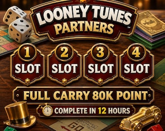 Looney Tunes Partner Event Monopoly GO Rush Full Carry 80K Point Cheapest