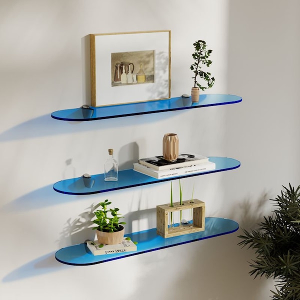 Acrylic Wall Mounted Storage Rack Floating Shelf | Bathroom Organizer | Home Accessories Shelves | Kitchen shelves