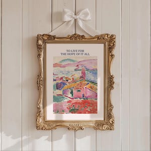To Live For The Hope Of It All Taylor Poster Lyric Print Inspired Subtle Office Decor Quote Aesthetic Room Artwork Home August