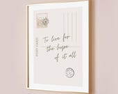 To Live For The Hope Of It All Taylor Poster Quote Lyric Print Subtle Office Decor Digital Postcard Home Room August Dorm Printable Download
