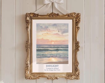 Daylight I Wanna Be Defined By The Things That I Love Taylor Poster Quote Lyric Print Subtle Office Decor Home Room Dorm Digital Printable