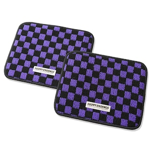 Floor Mats - Rear Seats Checkerboard (Purple)