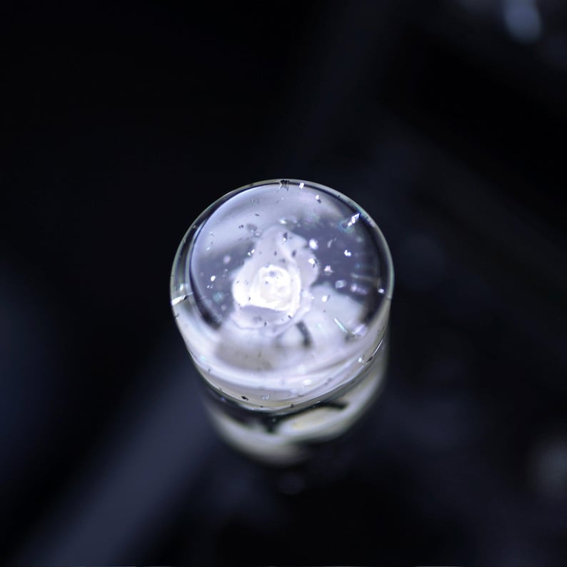 Shift Knob - Sparkling Roses (White) - Happy Endings - Automotive & Lifestyle Brand