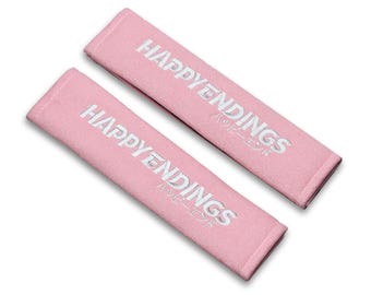 Seat Belt Covers - Baby Pink (Pair)