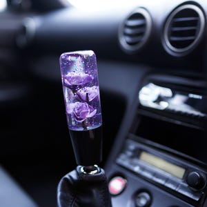 Happy Endings Violet Rose Sparkle Kunstharz Schaltknauf