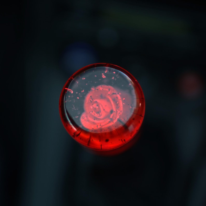 Shift Knob - Sparkling Roses (Red) - Happy Endings - Automotive & Lifestyle Brand