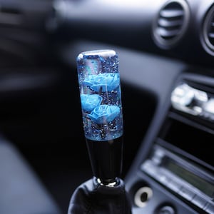 Happy Endings Blueberry Rose Sparkle Resin Shift Knob