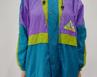 【YOUNGWALLJUNCTION】Firework Jacket Vintage SunBuster Zip up Lined Windbreaker NWT dead stock