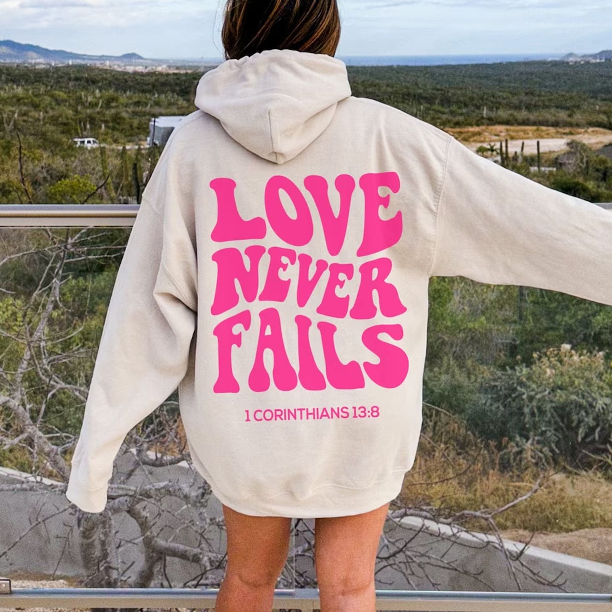 Pink Love Sweatshirt Etsy