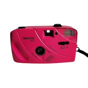Maginon 501 Pink 5.6 35mm - Analog Viewfinder Camera - Vintage Cool Camera